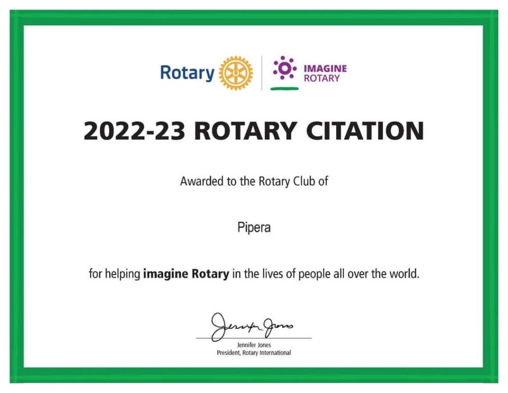 “Imagine Rotary” – Award - Rotary Club Pipera